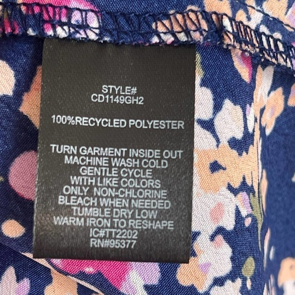 Sanctuary Floral Johanna Wrap Dress Navy Women's Size S NWT - Picture 7 of 11